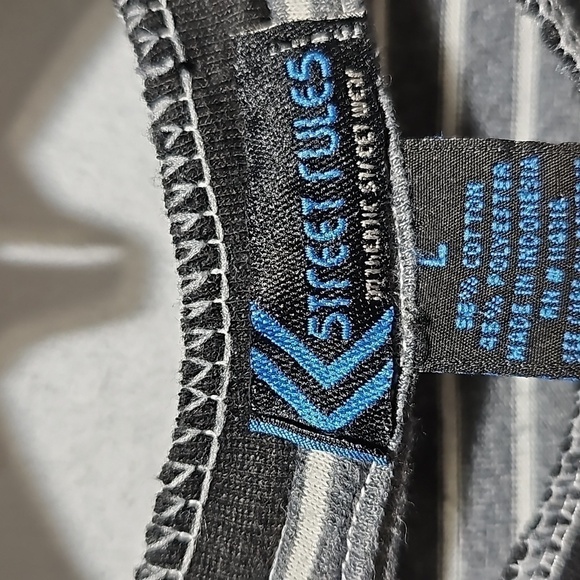 Street Rules Henley Graphic Tee Shirt Urban Striped Size Large - Picture 4 of 6
